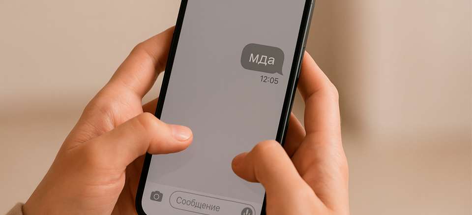 Значение «мда» в переписке
